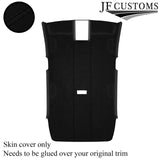 BLACK STITCH  LUXE SUEDE HEADLINER COVER FOR VW GOLF MK7 13-19 3DR CUSTOM NEW