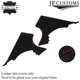 D RED STITCH ITALIAN LEATHER PILLAR KIT COVERS FOR BMW 5 SERIES F10 F11 10-16