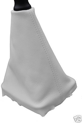 FITS PEUGEOT 306 GEAR GAITER REAL WHITE LEATHER 1993-2002 CUSTOM NEW MADE IN UK