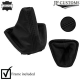 BLACK STITCH LEATHER GEAR+SURROUND COVER+FRAME FOR VAUXHALL VIVARO 2019-2022
