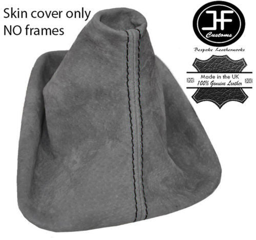 BLACK & TRI STITCH GRAPHITE SUEDE GEAR GAITER FITS BMW Z3 1995-2003 CUSTOM NEW