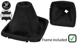 BLACK STITCH LEATHER MANUAL GEAR+PLASTIC FRAME FOR FORD GRAND C-MAX C MAX 11-15