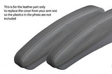 white stitch FITS MERCEDES-BENZ V CLASS VITO VIANO 2004+ 2X GREY ARMREST COVER