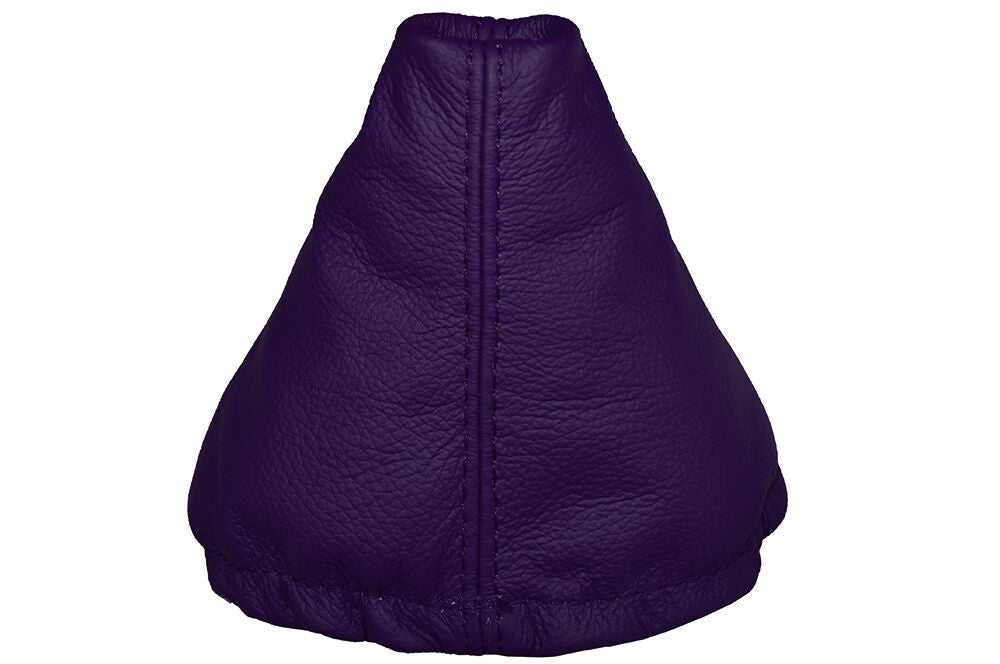 PURPLE LEATHER FITS VW GOLF MK4 98-05 BORA GEAR GAITOR COVER ONLY CUSTOM NEW