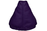 PURPLE LEATHER FITS VW GOLF MK4 98-05 BORA GEAR GAITOR COVER ONLY CUSTOM NEW