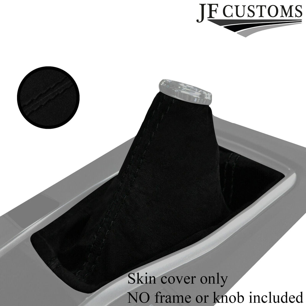 BLACK STITCH REAL SUEDE MANUAL GEAR GAITER FITS HONDA CIVIC MK10 2017-2019