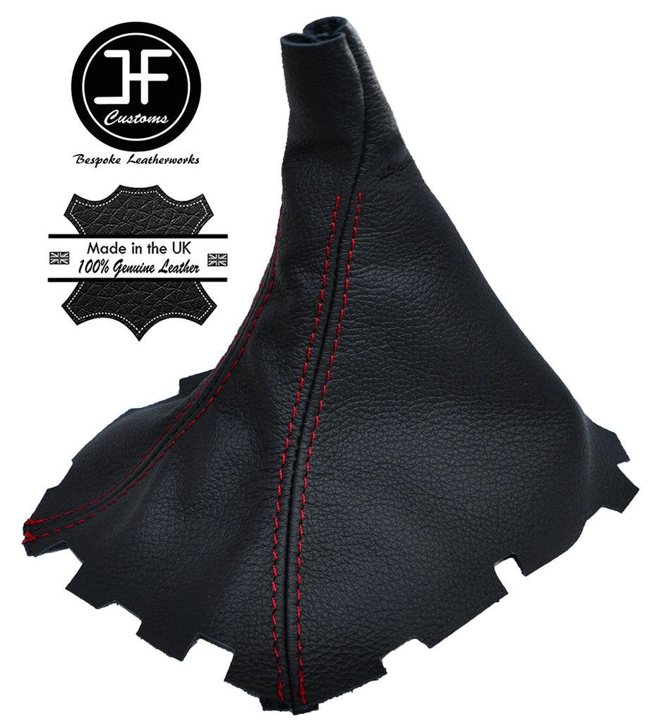 RED STITCHING MANUAL LEATHER GEAR GAITER FITS MERCEDES C CLASS W204 2007-2014