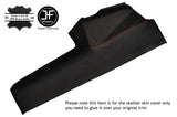 RED STITCHING 2X CONSOLE KNEE PADS TRIM LEATHER COVERS FITS LOTUS EXCEL 83-91