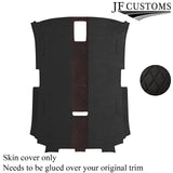 DSG2 D RED STITCH D GREY LUXE SUEDE HEADLINER COVER FOR AUDI A3 8P 04-12 3 DOOR