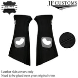 BLACK STITCH ITALIAN LEATHER PILLAR KIT COVERS FOR BMW 5 SERIES F10 F11 10-16