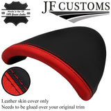 RED & BLACK LEATHER SPEEDO SURROUND HOOD COVER FOR FIAT 500X 500 X 15-21
