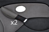 red stitch FITS ROVER 75 MG ZT 99-05 2X FRONT DOOR HANDLE LEATHER COVERS