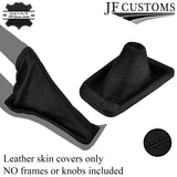 BLACK STITCH ITALIAN LEATHER GEAR HANDBRAKE GAITER COVERS FOR FORD FOCUS 14-18