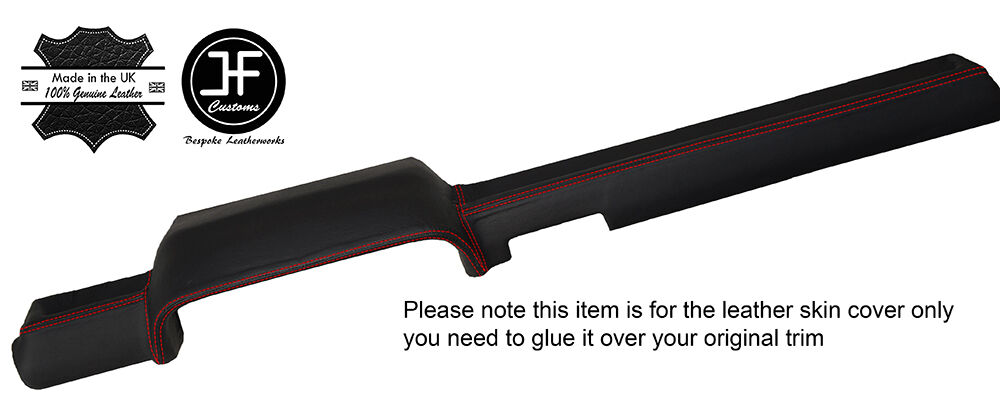 RED STITCHING TOP DASH DASHBOARD LEATHER COVER FITS PORSCHE 914 1969-1976