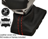 RED STITCH FITS AUDI A4 8W B9 2015-2016 AUTOMATIC GEAR GAITER LEATHER BOOT