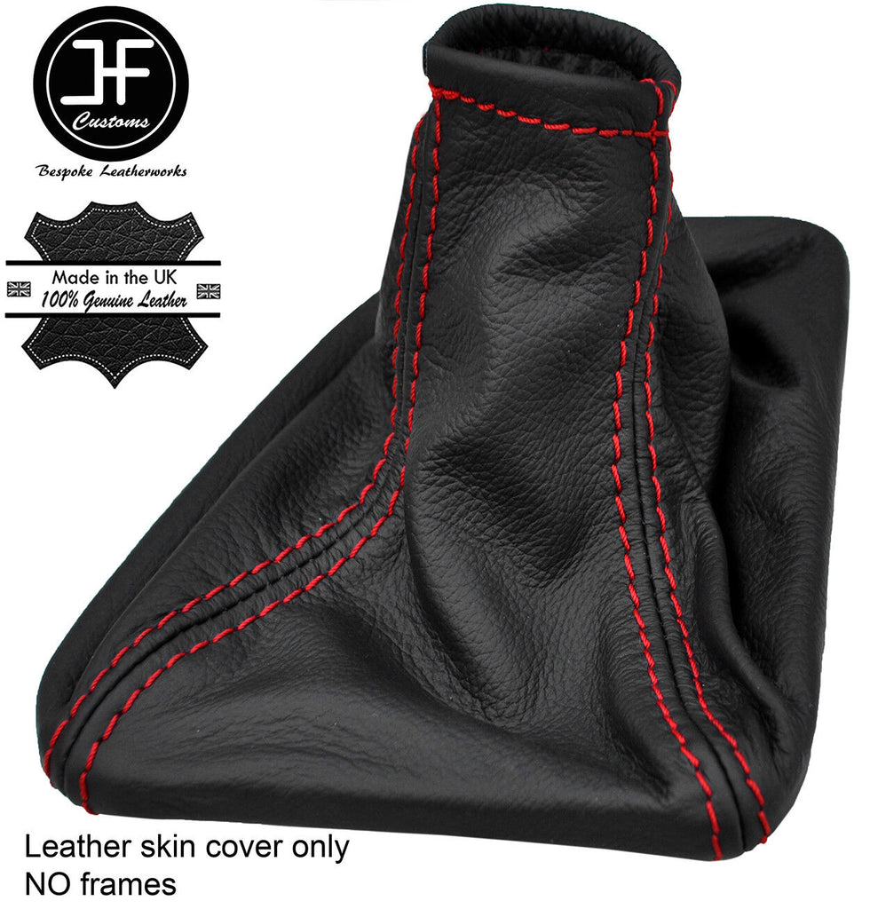 RED STITCH TOP GRAIN LEATHER GEAR GAITER FITS MERCEDES SPRINTER 2001-2005