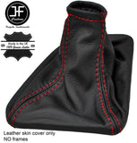 RED STITCH TOP GRAIN LEATHER GEAR GAITER FITS MERCEDES SPRINTER 2001-2005