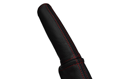 red stitch FITS CITROEN C5 2001-2004  LEATHER HANDBRAKE HANDLE CUSTOM NEW