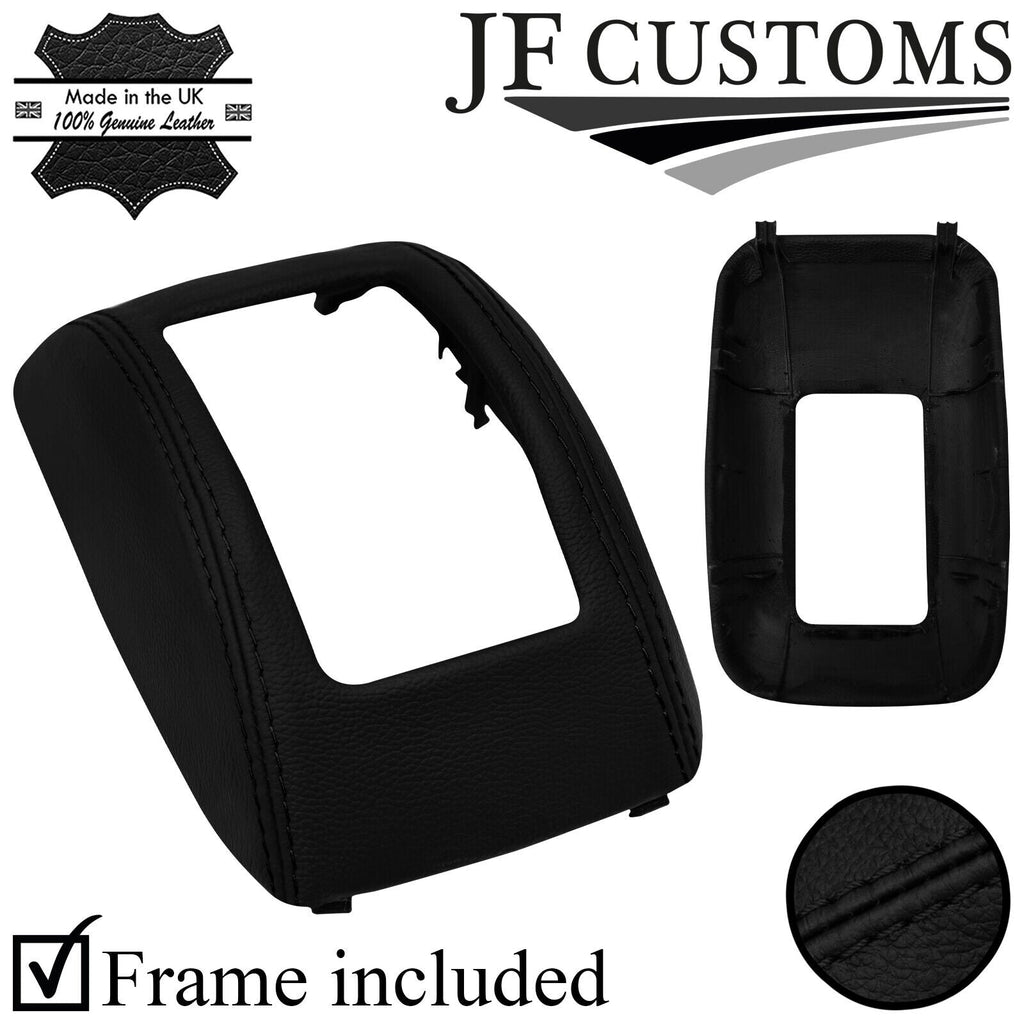 BLACK STITCH LEATHER AUTO GEAR SURROUND COVER + FRAME FOR NISSAN MICRA K11 93-03