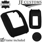 BLACK STITCH LEATHER AUTO GEAR SURROUND COVER + FRAME FOR NISSAN MICRA K11 93-03