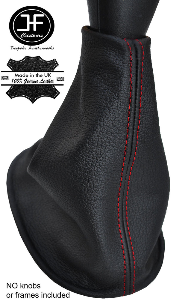 RED STITCHING LEATHER GEAR GAITER FITS PERODUA MYVI 2007-2012 CUSTOM NEW