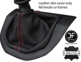 RED STITCH TOP GRAIN LEATHER MANUAL GEAR GAITER FITS VW T6 TRANSPORTER 16-19