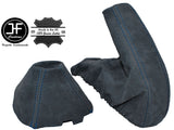 BLUE STITCH FOR BMW 1 SERIES E81 E82 E87 E88 2005-2012 AUTO GRAPHITE SUEDE SET
