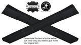 BLACK STITCH 2X C PILLAR TRIM LEATHER COVERS FITS MERCEDES SLC W107 C107 COUPE