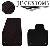 RED DIAMOND STITCH VINYL 4X TAILORED FLOOR CARPET FOR VOLVO XC40 AUTO 17-21 JF1