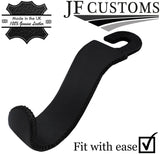 BLACK  STITCH LEATHER PLASTIC CAR SEAT HEADREST HOOK HANGER FOR AUDI R8 15-20