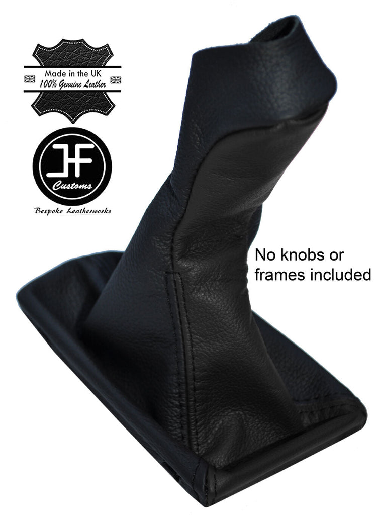 BLACK & BLACK LEATHER MANUAL GEAR KNOB GAITER COVER FITS MERCEDES E CLASS W211
