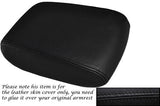 BLACK STITCH LEATHER SKIN ARMREST COVER FITS SUBARU FORESTER 2008-2013