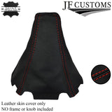 RED STITCH FITS MAZDA 5 2005-2010 GENUINE LEATHER GEAR STICK GAITER GAITOR