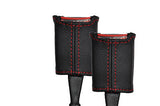 red stitch FITS VOLKSWAGEN PASSAT 97-00 2X FRONT SEAT BELT STALK COVERS