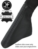 BLACK STITCHING REAL LEATHER HANDBRAKE GAITER COVER FITS VOLVO 340 360 82-91