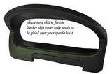 GREEN STITCHING FITS  ROVER 25 MG ZR 2004-2006 GAUGE HOOD SPEEDO COVER ONLY