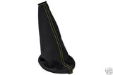 FITS CITROEN SAXO VTR VTS LEATHER GEAR GAITOR YELLOW STITCH CUSTOM NEW