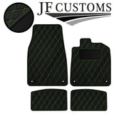 GREEN DIAMOND STITCH VINYL 4XTAILORED FLOOR CARPET FOR PORSCHE TAYCAN 19-21 JF1