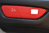FITS MG MGF MK1 95-99 2 x DOOR CARD COVERS LEATHER red CUSTOM NEW MADE IN UK