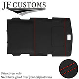 RED STITCH D GREY SUEDE SUNROOF HEADLINER COVER FITS HUMMER H2 02-09 STYLE 1