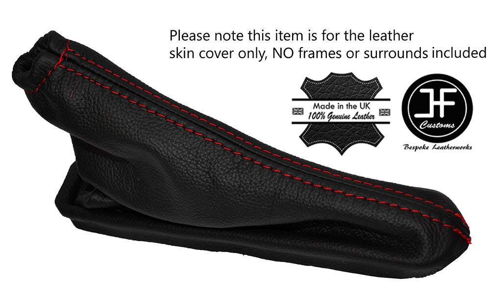 RED STITCH LEATHER HANDBRAKE GAITER FITS VW VOLKSWAGEN GOLF MK7 JETTA 13-16