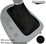BLACK STITCH REAL SUEDE AUTOMATIC GEAR GAITER FOR SEAT LEON MK2 2005-2009