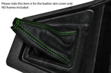 GREEN STITCH LEATHER SKIN GEAR GAITER FITS TALBOT SUNBEAM CUSTOM NEW MADE IN UK