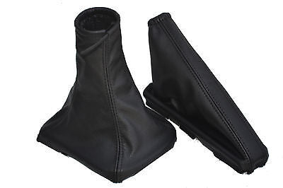 FITS FORD ESCORT MK7 1995-2000 GEAR & HANDBRAKE LEATHER GAITER BLACK STITCH