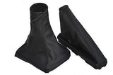 FITS FORD ESCORT MK7 1995-2000 GEAR & HANDBRAKE LEATHER GAITER BLACK STITCH