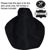 BLACK STITCHING  FITS VW VOLKSWAGEN GOLF Mk5 JETTA SUEDE GEAR STICK GAITER