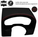 RED STITCH INSTRUMENT CLUSTER HOOD LEATHER COVER FITS FORD F150 2004-2008 JF1