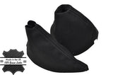 GREY DOUBLE STITCH FITS NISSAN 350Z 2003-2009 SUEDE GEAR HANDBRAKE GAITER