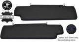 BLUE STITCHING FITS LAND ROVER DEFENDER 2X SUN VISORS LEATHER COVERS ONLY
