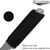 BLACK STITCH HANDBRAKE HANDLE SUEDE COVER FITS RENAULT MEGANE MK3 08-16
